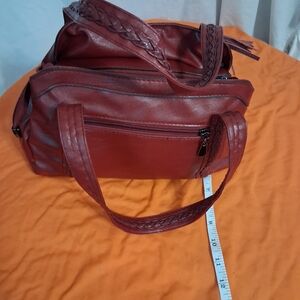 Elegant Burgundy Handbag